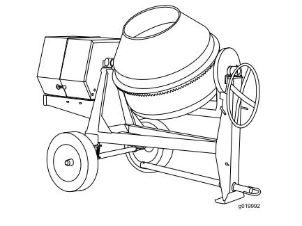 Toro CM-1258Y-SD Cement Mixer (9 CU FT)